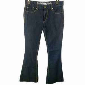Express Dark Wash Flare Jeans Size 4